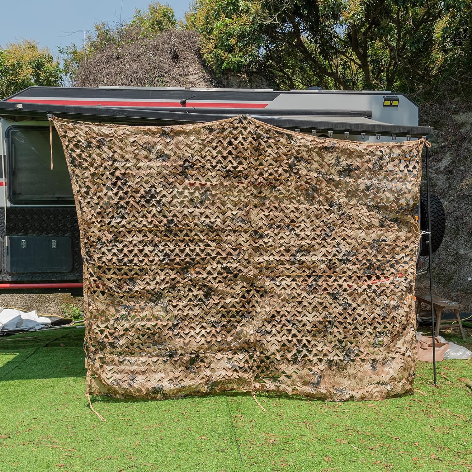 Red de Camuflaje Sombra,para Decoración,Caza,Camp, Fotografía,Versátil/Duradera,Malla Camuflaje Militar para Refugio Ocultación Protección Solar Decoración de Cortina Techo Valla,Decoración De Fiesta