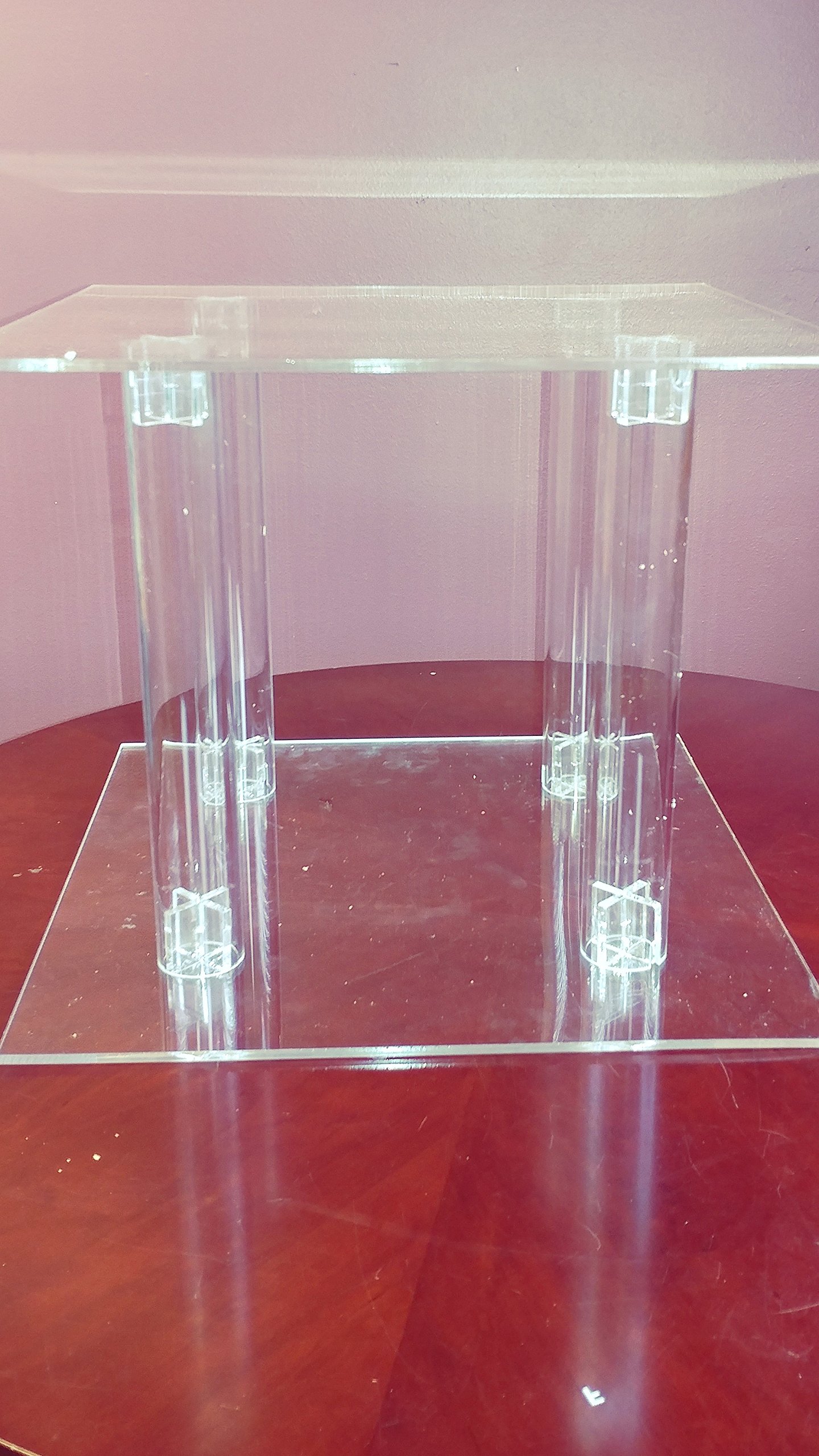 Clear Plastic Big Round Cake Stands (13