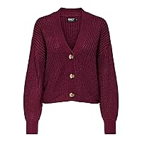 ONLY Knitted Cardigan ONLCAROL Knitted Cardigan Cabernet S Cabernet S