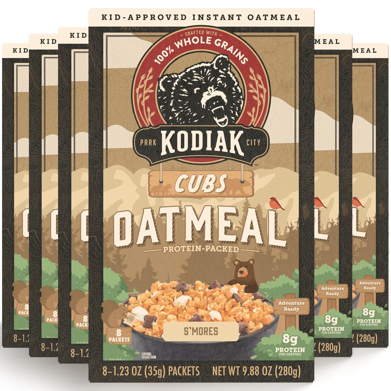 Kodiak Cakes Instant Kids Cub Oatmeal Packets High