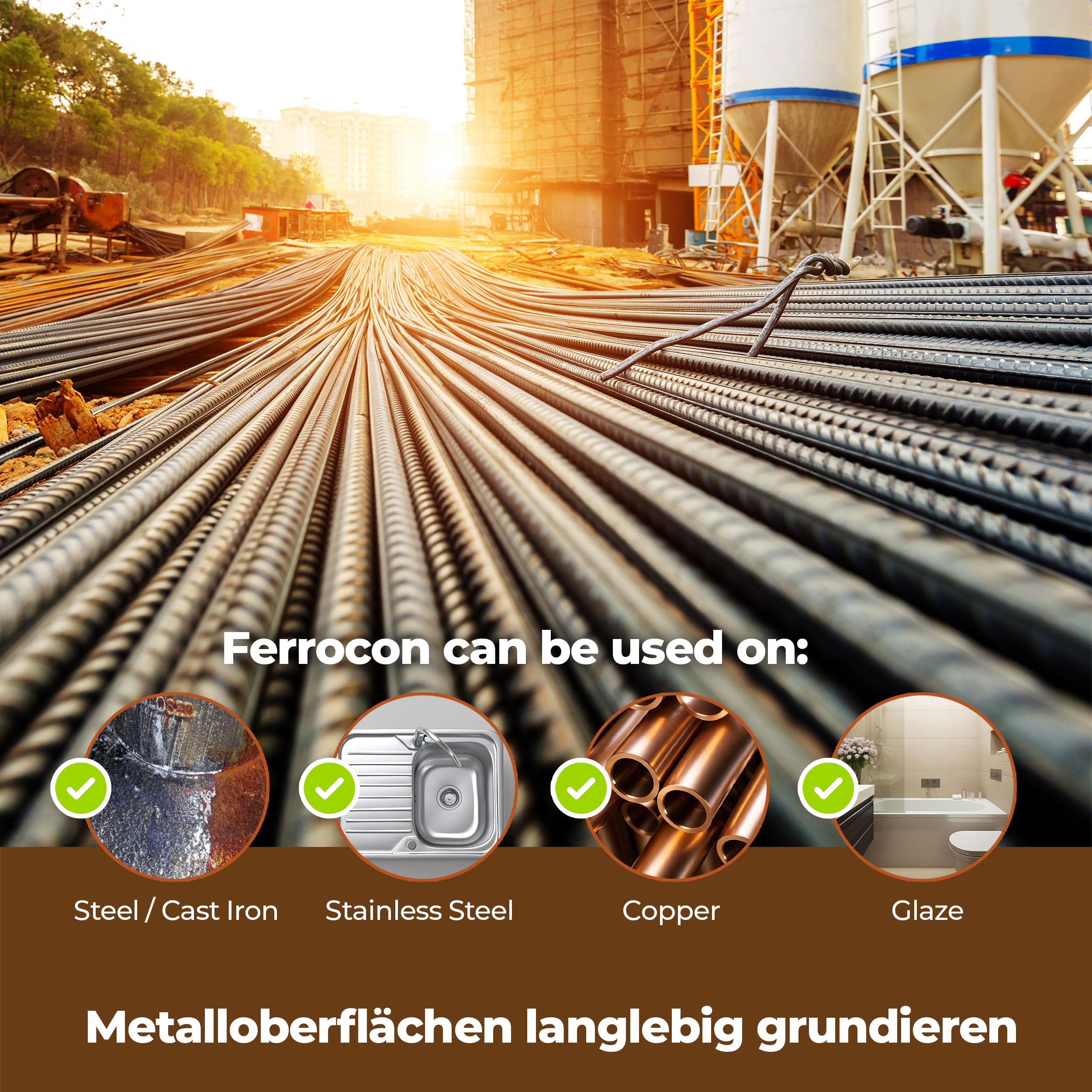 Ecoform Ferrocon odrdzewiacz - rozpuszczacz rdzy - środek do usuwania rdzy do samochodu, domu, ogrodu - Idealnie nadaje się do płytek tarasowych - 2,5 litra