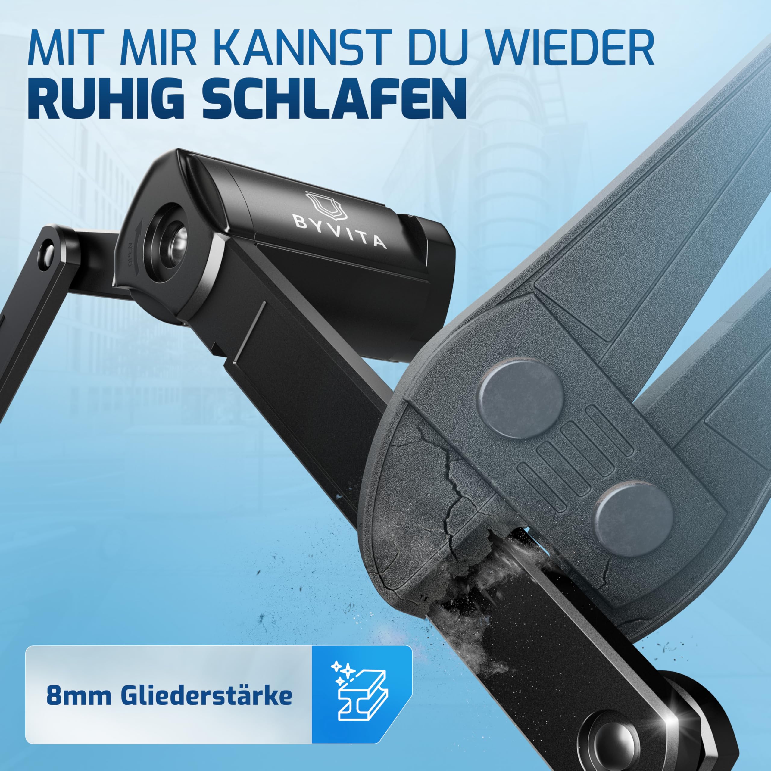 Faltschloss Fahrrad 120cm diebstahlsicher inkl. Kabelschloss - Fahrradschloss hohe Sicherheit - Fahrradschloss Faltschloss mit Halterung - Fahrrad Schloß ideal für E-Bike - Bike Lock