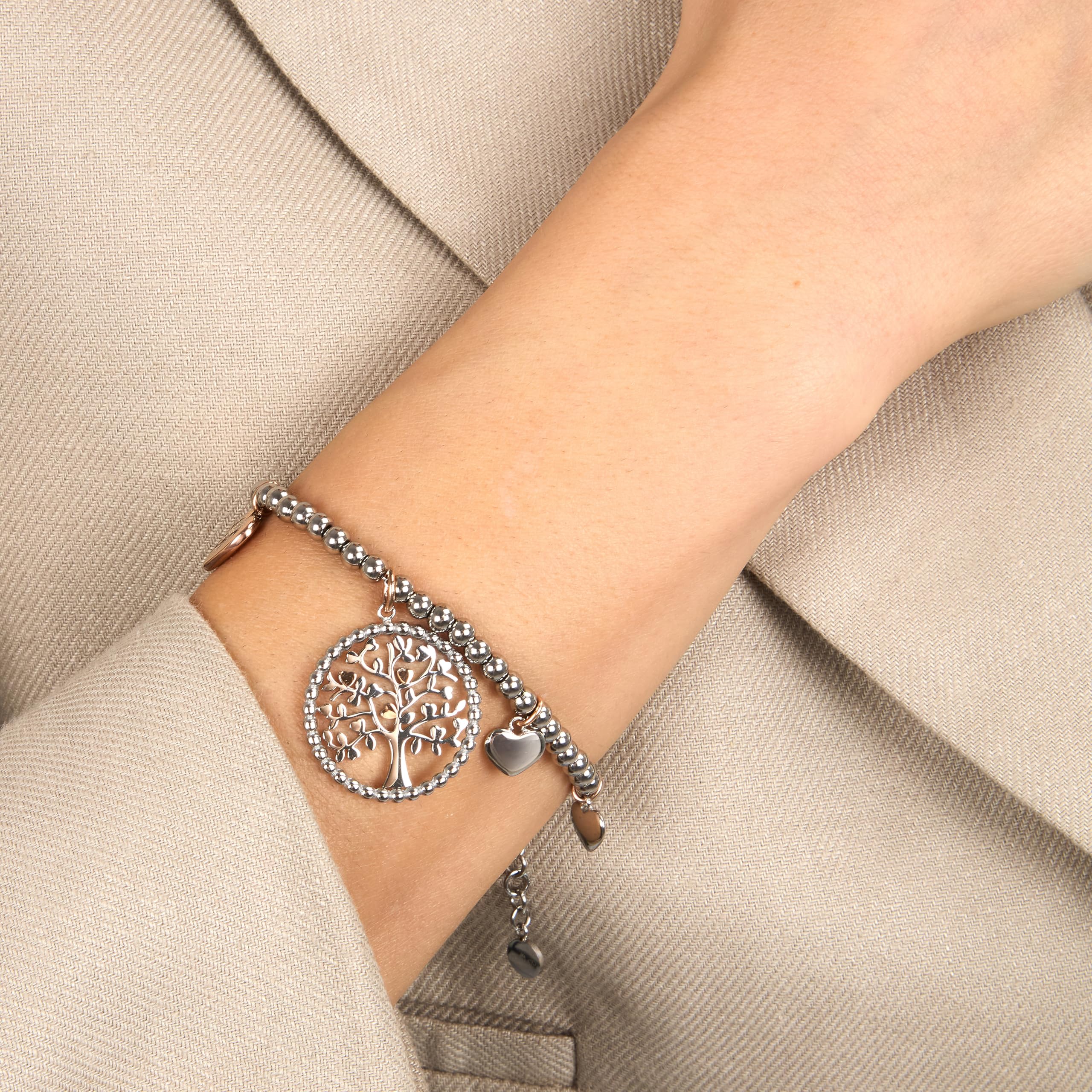 Morellato Bracciale da donna, Collezione Talismani, in acciaio, Albero della Vita, Idee Regalo Donna - SAQE13