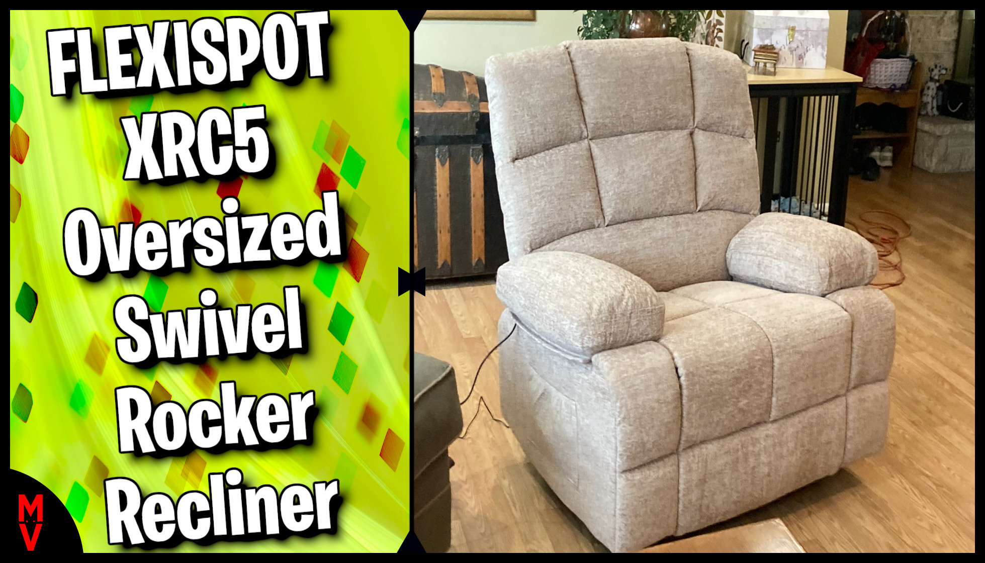 Watch Flexispot Xrc5 Oversized Swivel Rocker Recliner on Amazon Live