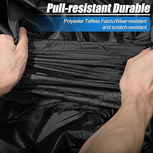 Miniatura 9 de uxcell Funda impermeable para motocicleta, 180T, XXL, negro, morado, para Honda Shadow ACE Spirit Sabre 600, 750, 1100 VT