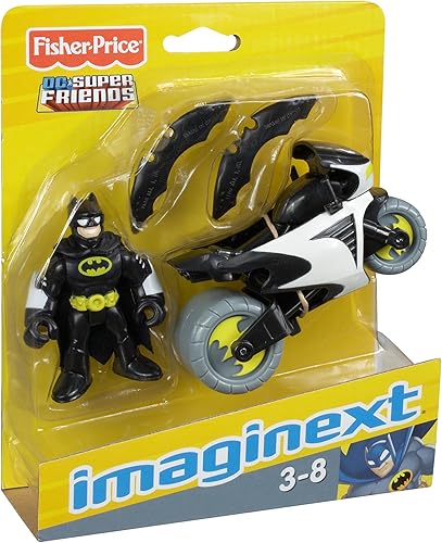 Miniatura 4 de Fisher-Price Imaginext DC Super Friends Batman y Batcycle