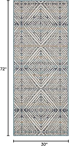 Miniatura 2 de Mohawk Home Alfombra de patio de tejido plano para interiores y exteriores, gris claro piel de antílope (8 x 10 pies)