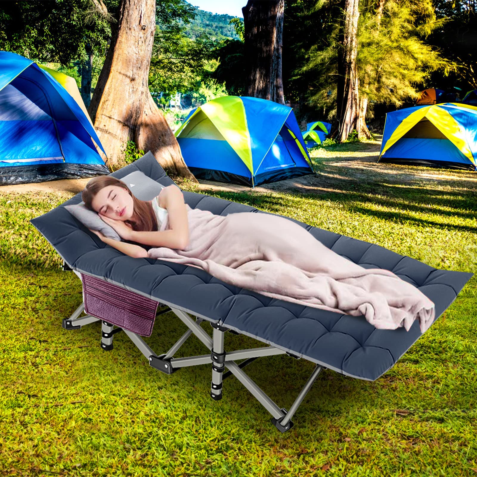 Buy Lilypelle Folding Camping Cot, Heavy Duty Sleeping Cots with Carry