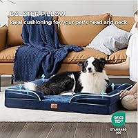 Vista 382 de Bedsure - Cama ortopédica mediana para perros, sofá cama impermeable para perros medianos, espuma de soporte con funda extraíble y lavable, forro