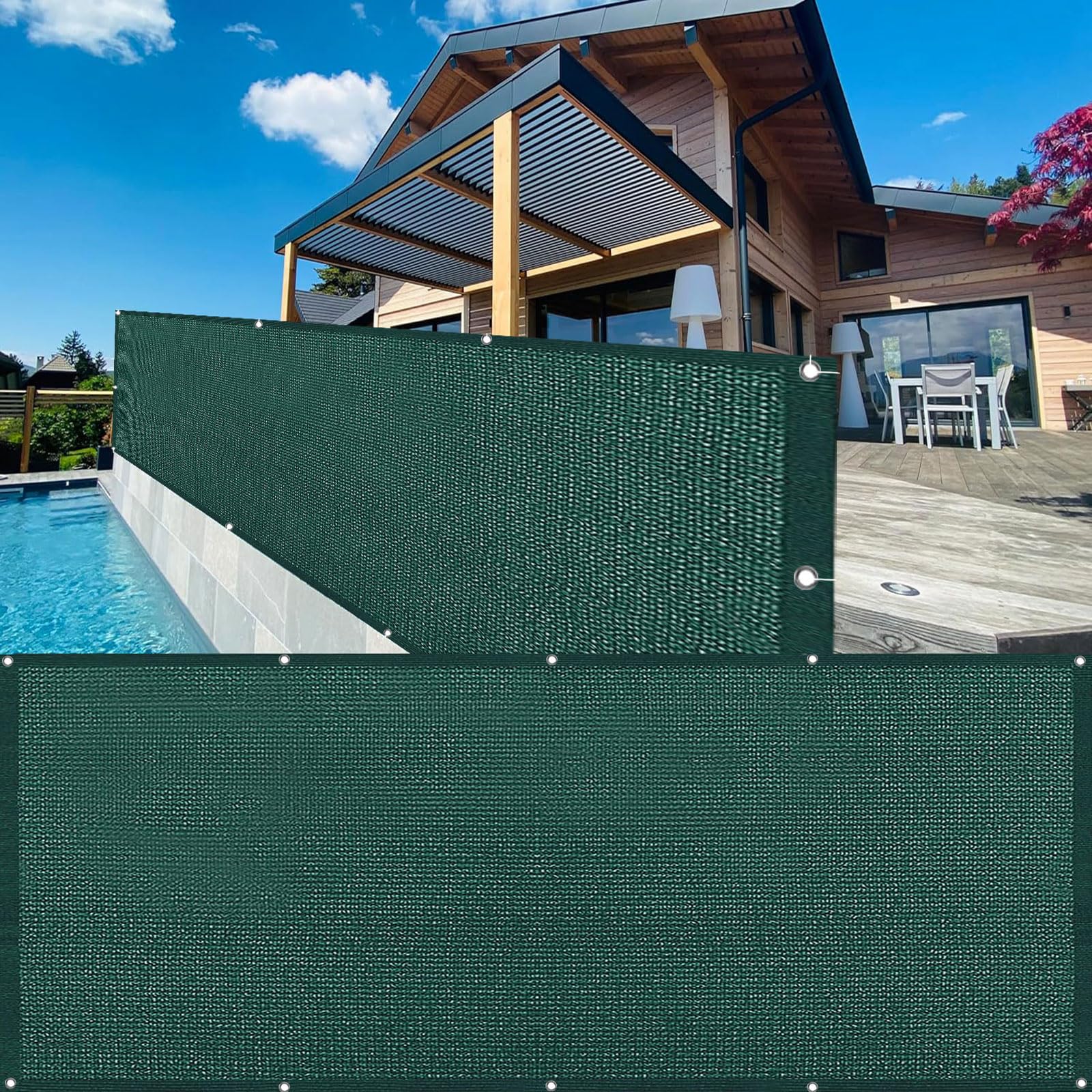 Brise vue balcon anti-UV et respirant pour une ombre fraîche