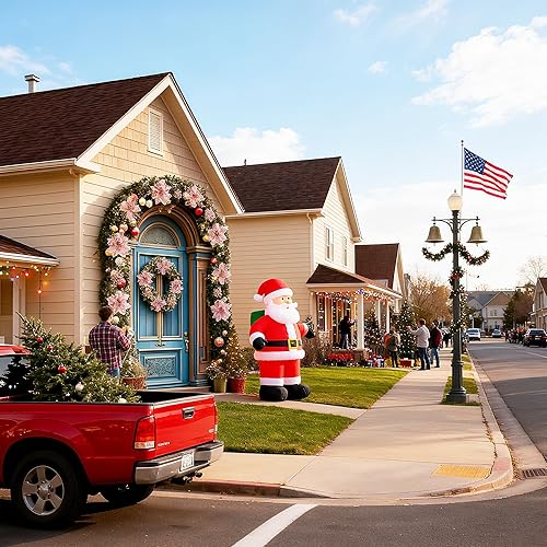 Miniatura 5 de Juego de 59 piezas de decoración para árbol de Navidad, adornos de oro rosa a granel con copos de nieve colgantes con purpurina, flores de pascua