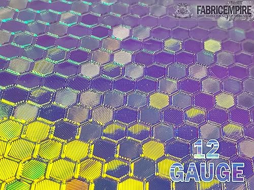 Miniatura 9 de Fabric Empire The Yard - Tela de vinilo de plástico holográfica transparente de 38 pulgadas de ancho (calibre 30)