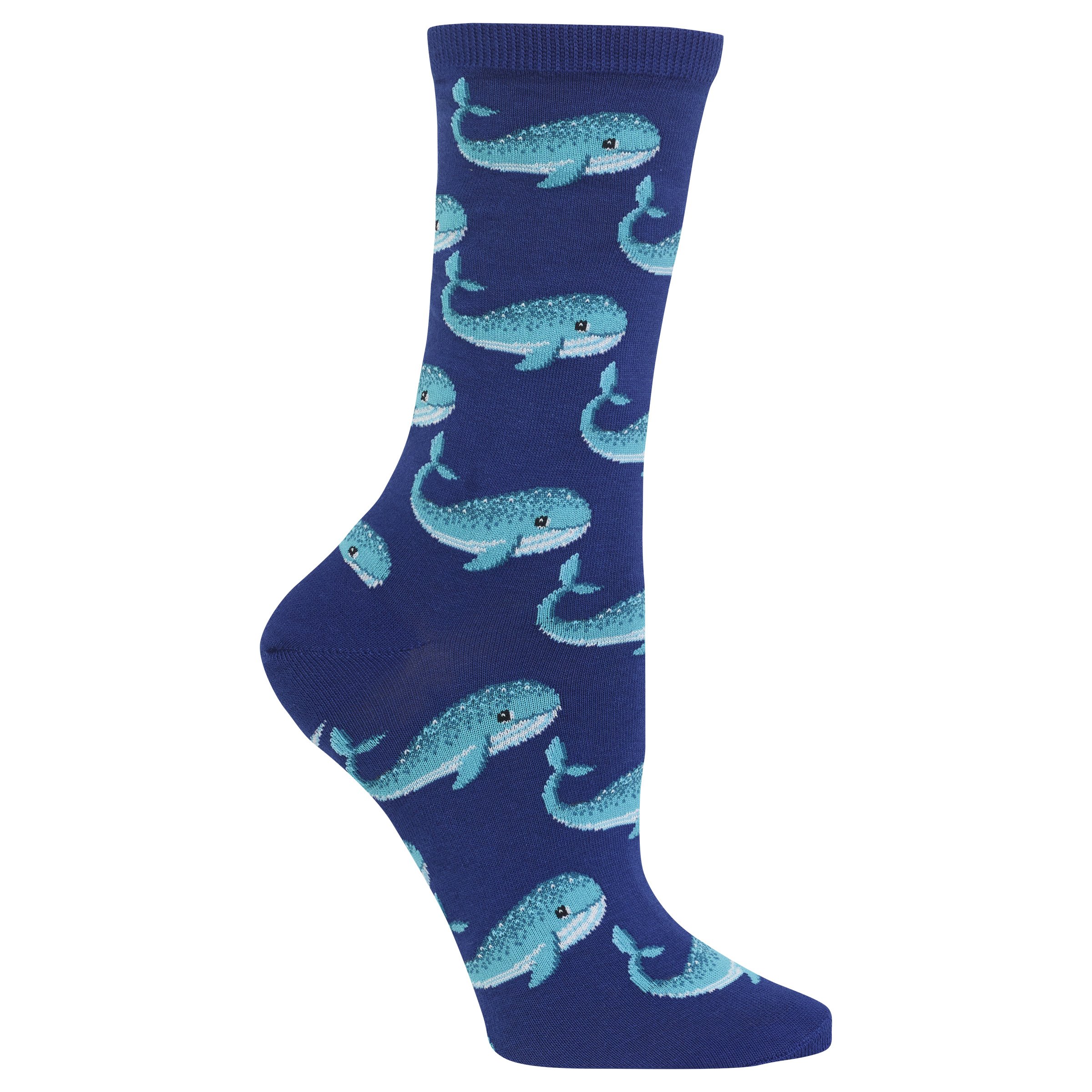 Hot Sox Womens Whale Crew Socks