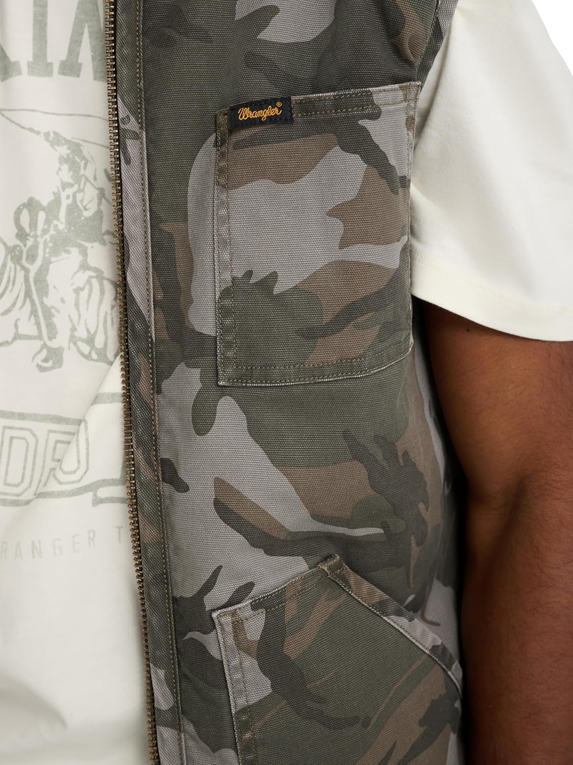 Wrangler Men's X Stranger Things Camo Vest