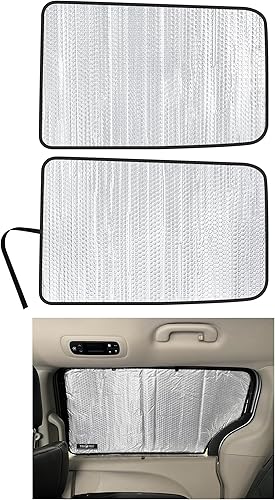 Miniatura 1 de Parasol de 2 fila para asiento trasero de ventana lateral para Chrysler Pacifica 2017, 2018, 2019, 2020, 2021, 2022, 2023, Pacifica Hybrid, LX,