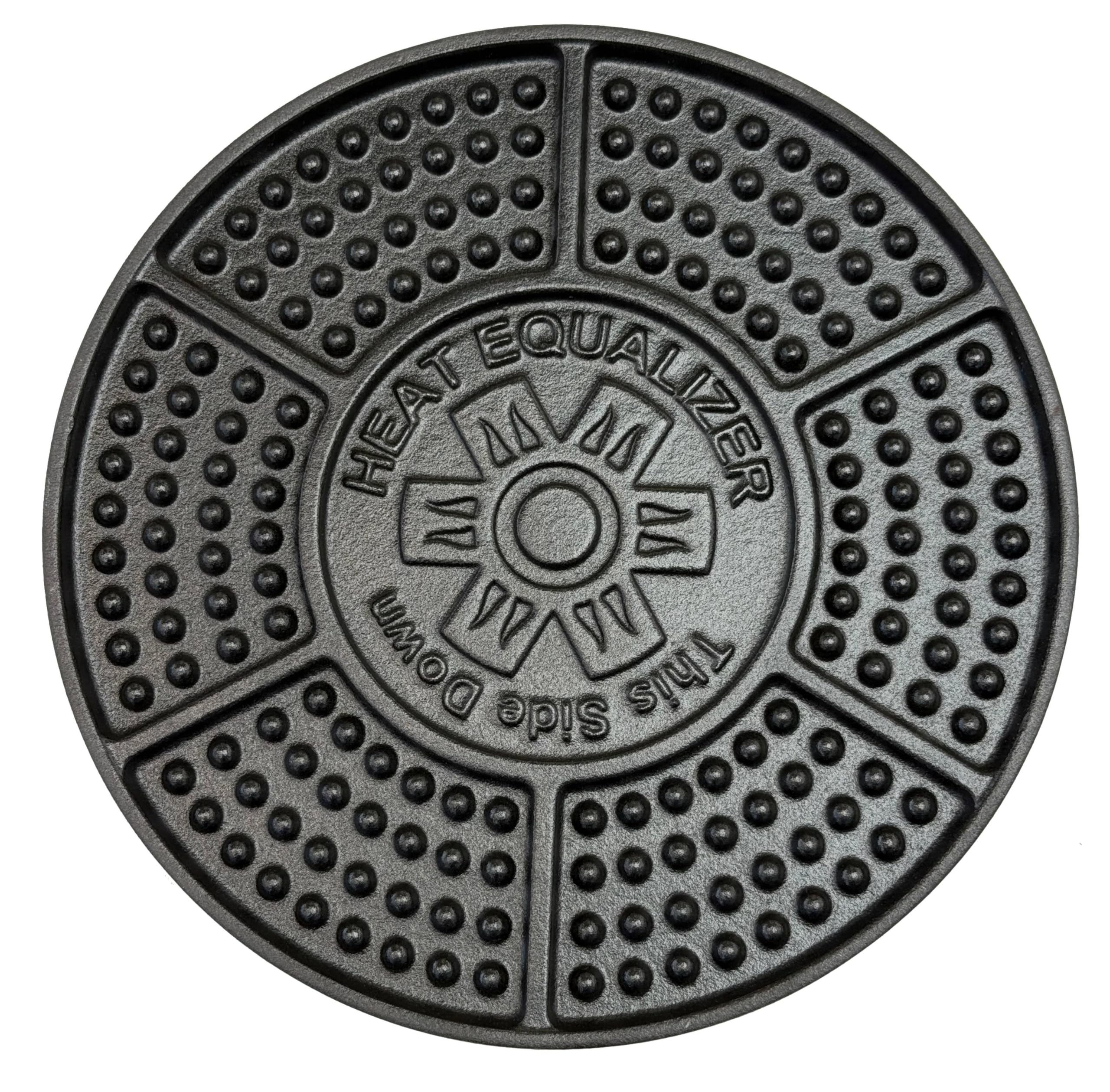 Heat Equalizer 8" Cast Iron Heat Diffuser/Simmer Plate for Gas & Induction — image 1
