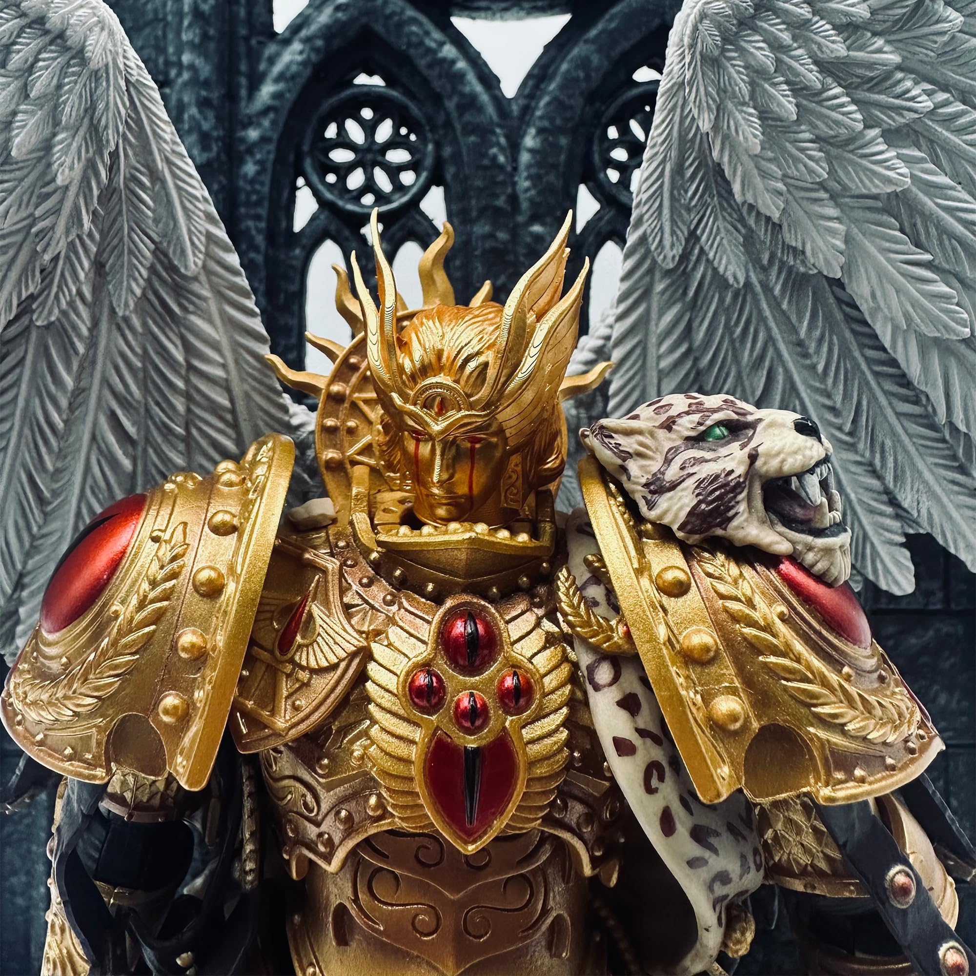 TOYVERSE Helmet Part 06, Sanguinius Accessories, PVC Soft Rubber Model Accessories, Applicable to JOYTOY Products, Ages 15 and Above
