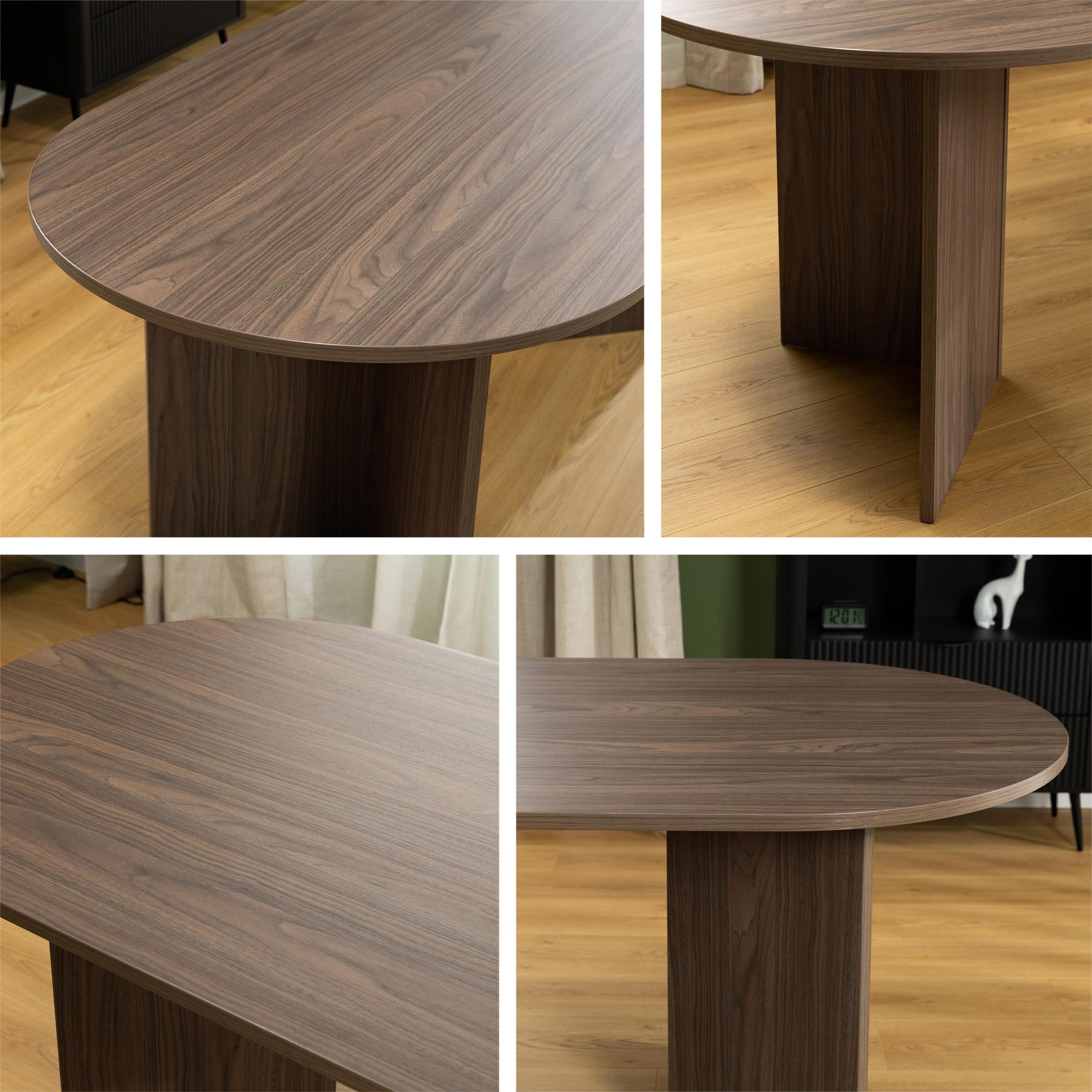 Mirjan24 Tisch für Esszimmer Gelizo, Rechteckiger Esstisch, Küchentisch, Esszimmertisch (Sandbeige)