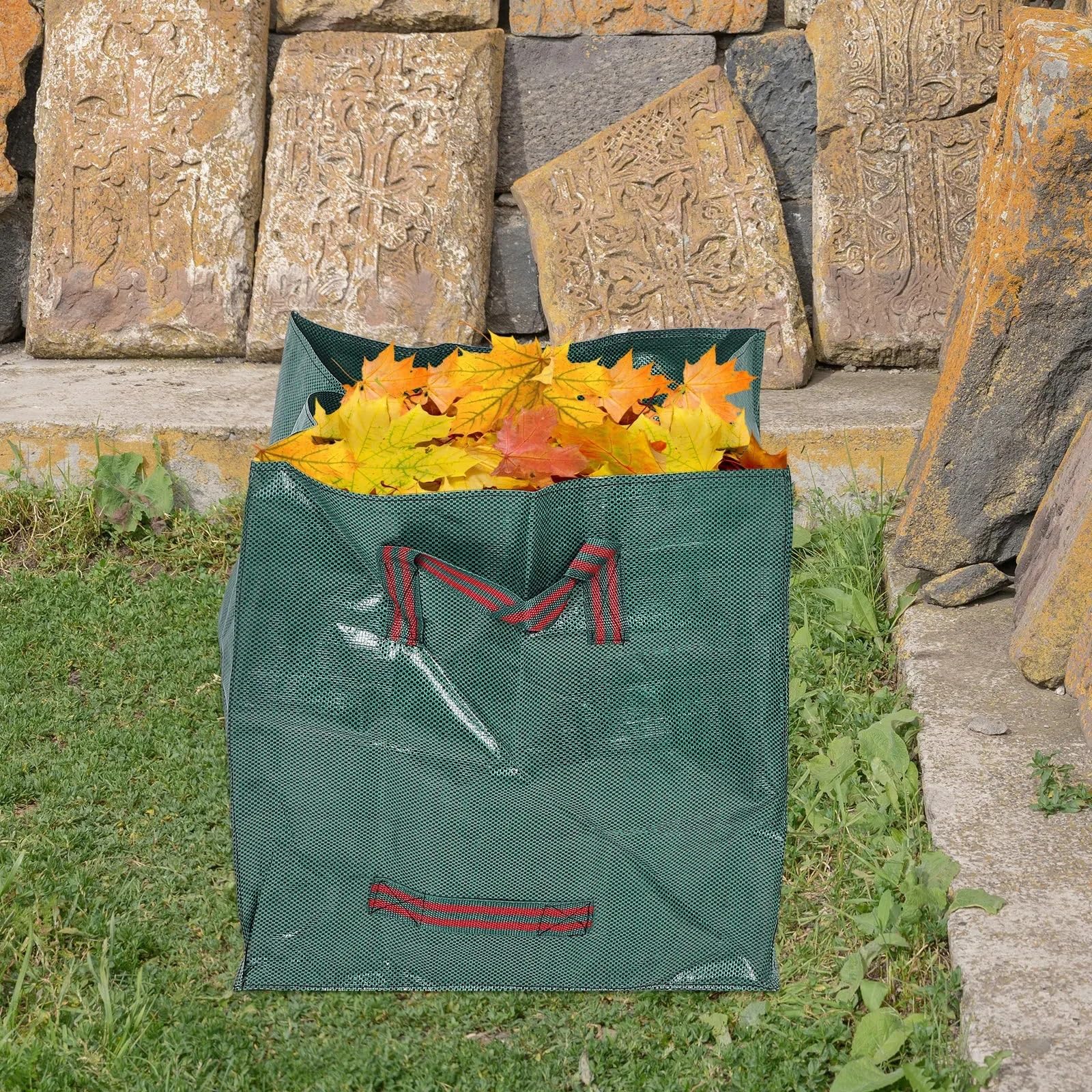 Garden LeafWaste Bag Składany pojemnik na śmieci podwórku do zbierania zewnątrz Worek na liście