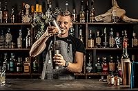 Vista 9 de Barfly Lata de cóctel, juego (18 oz y 28 oz), negro vintage