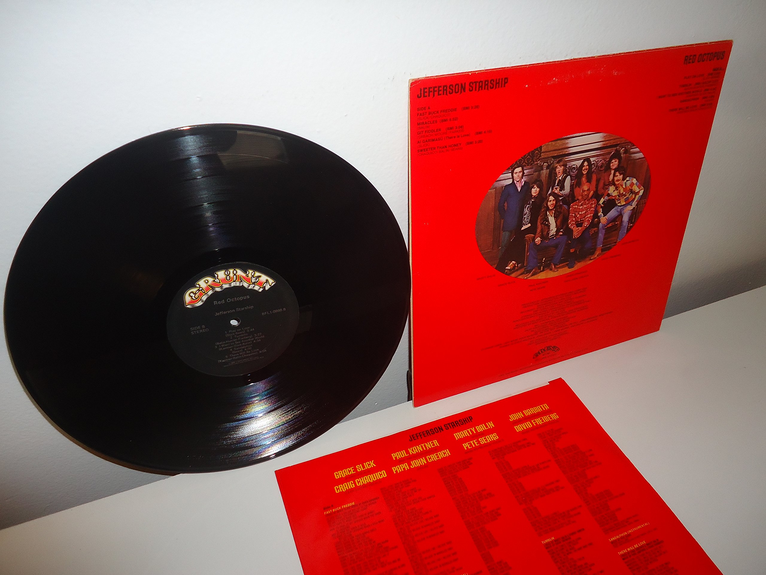 Jefferson Starship ‎– Red Octopus Label: Grunt Records ‎– BXL1