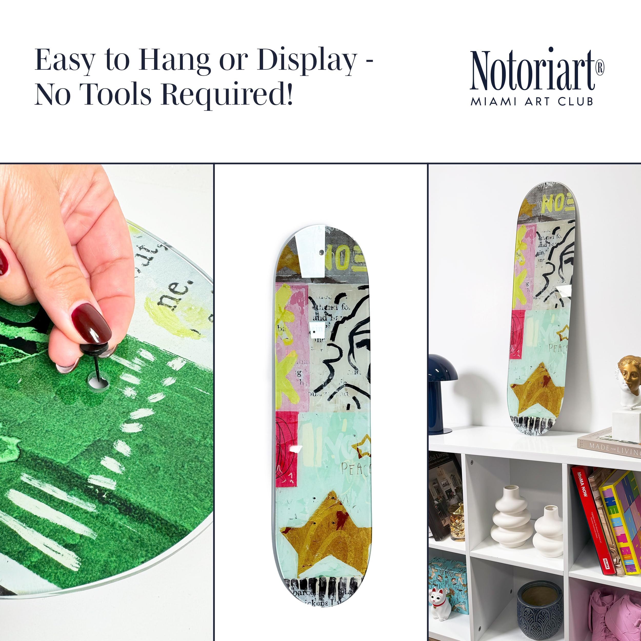 Amazon.co.jp: Notoriart モダンタイポグラフィアクリルウォールアート 