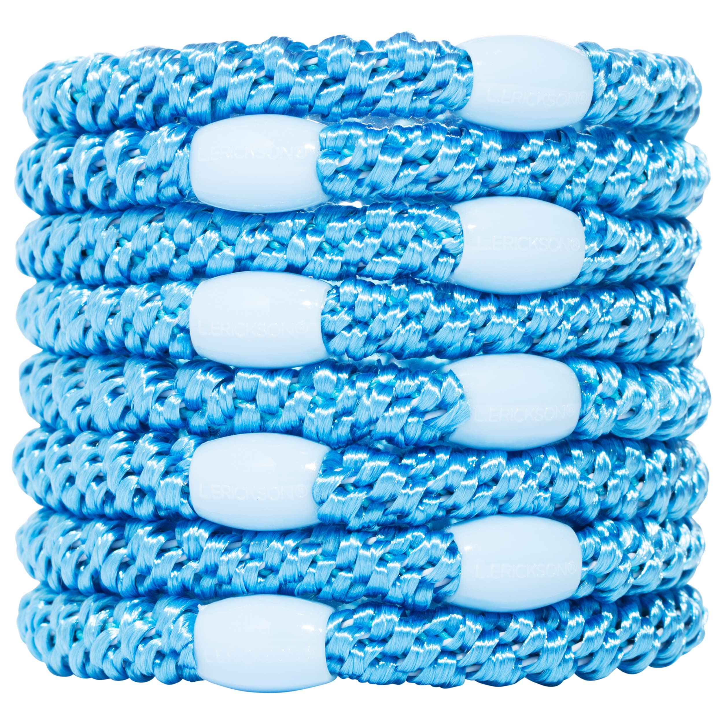 L. Erickson Pony Set of 8, Carolina Blue