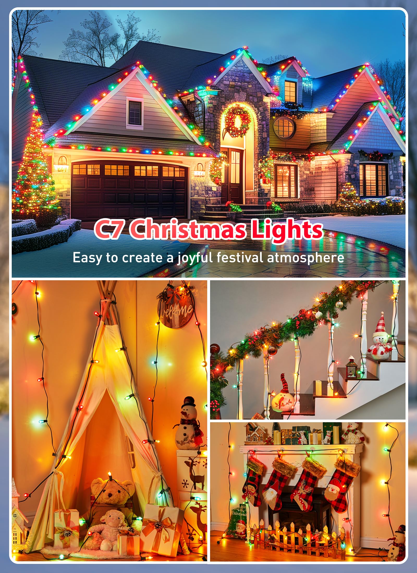 C7 Christmas Lights On Roof Line Choosing The Right Christmas Lights