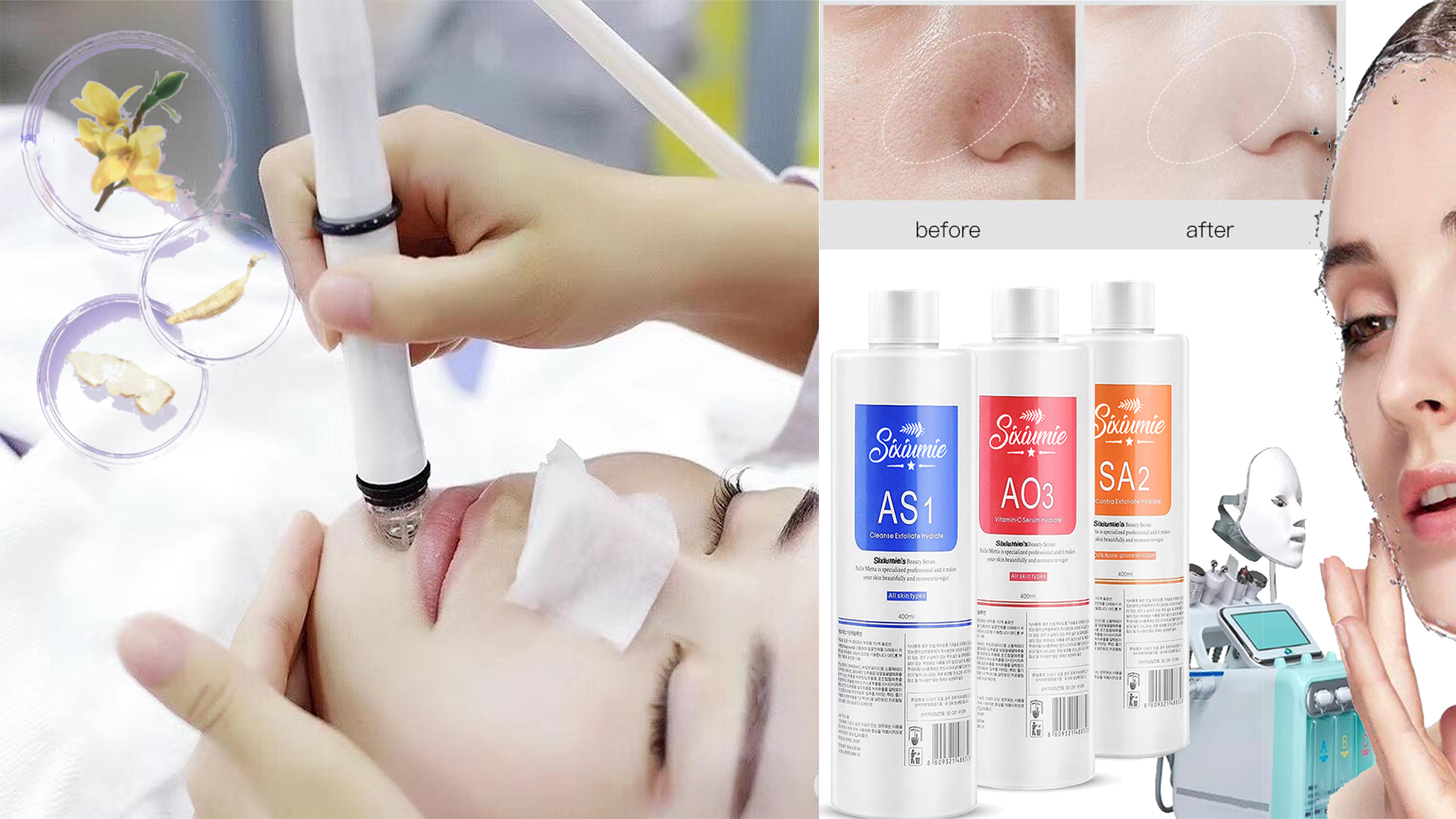 Amazon.com: Hydrogen Oxygen Facial Machine Serums for Facial