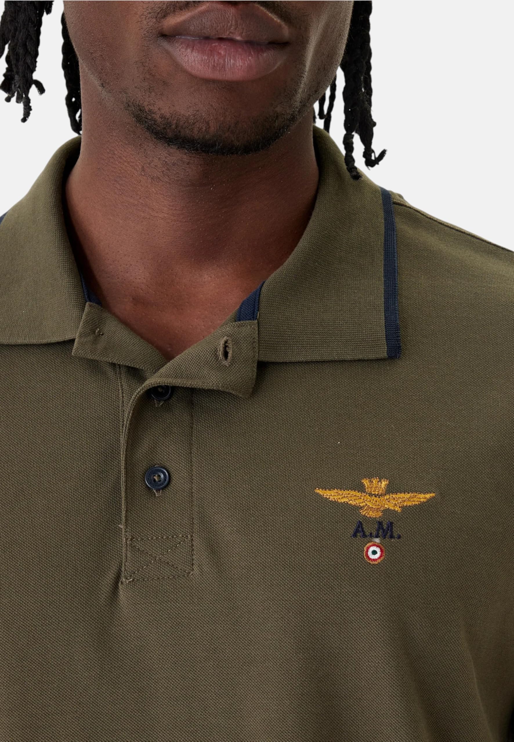 Aeronautica Militare Polo Uomo Basica in Cotone 251PO1308P82 8057630425408 -
