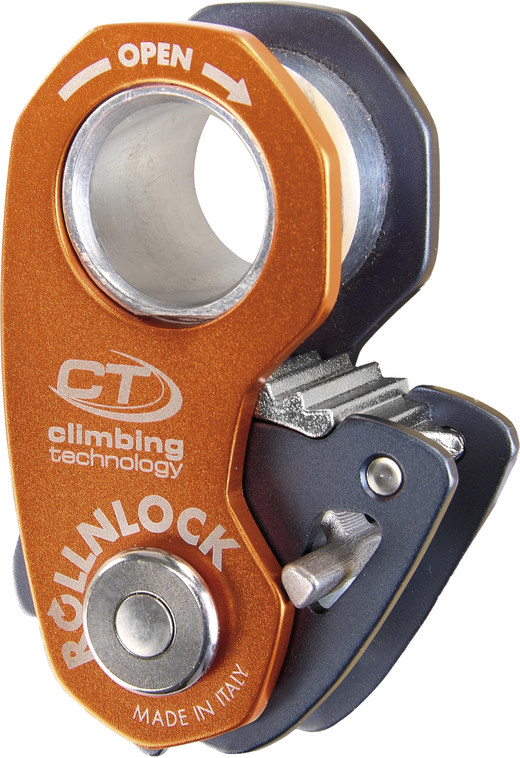 Climbing Technology Rollnlock - Bloqueador Unisex para Adultos, Antracita, Naranja, Talla única