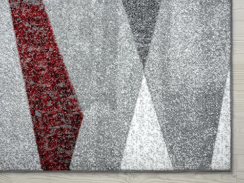 Miniatura 10 de Abani Laguna Collection - Alfombra turca envejecida geométrica, color gris y amarillo, estilo moderno, 6 x 9 pies, alfombra decorativa