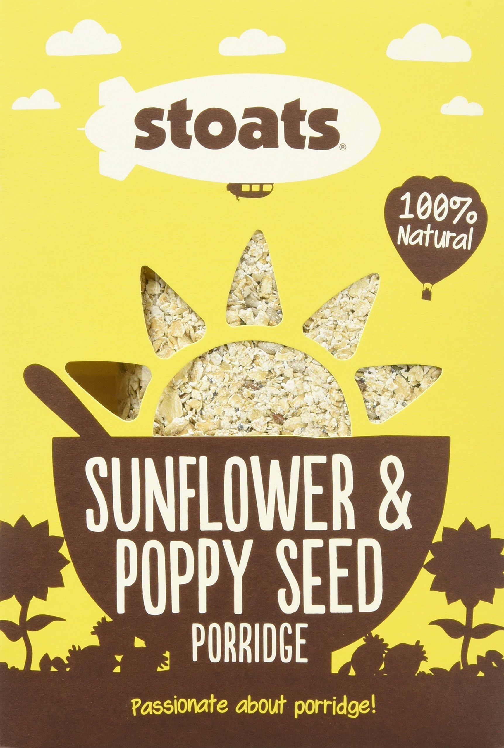 Stoats Sunflower and Poppy Seed Porridge 550 g (Pack of 6)