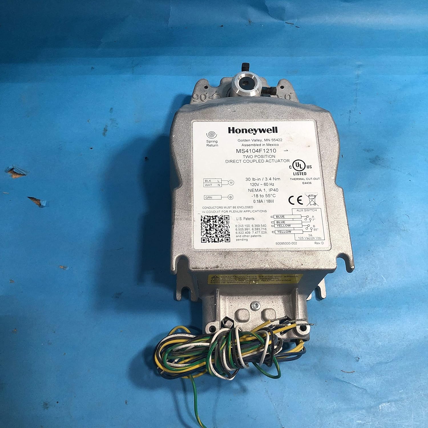 Honeywell, Inc. MS4104F1210 120vFireSmoke30#2posSR 2sw Act: Amazon.com