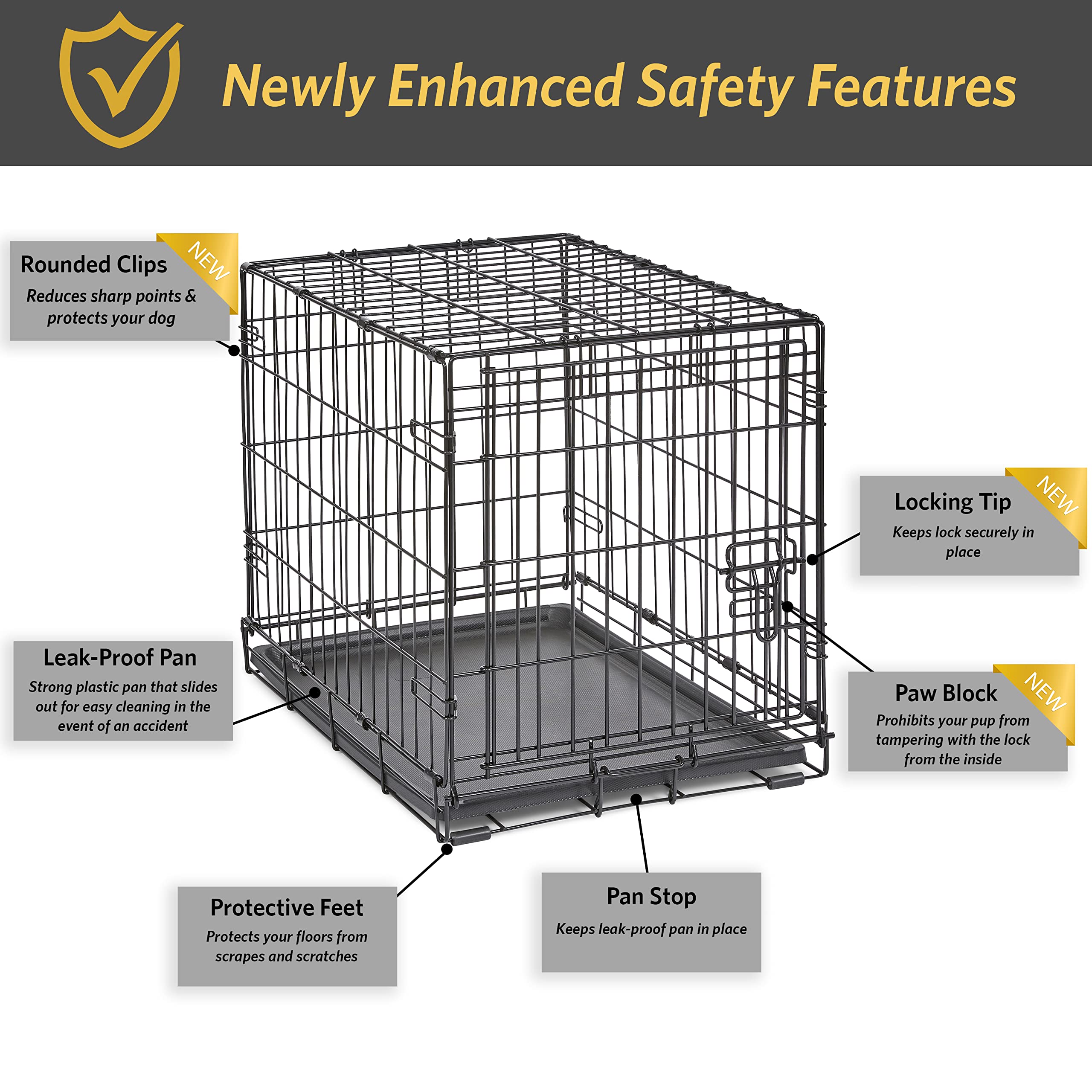 New World Single Door 60cm x 42.3cm x 49.5cm Dog Crate for
