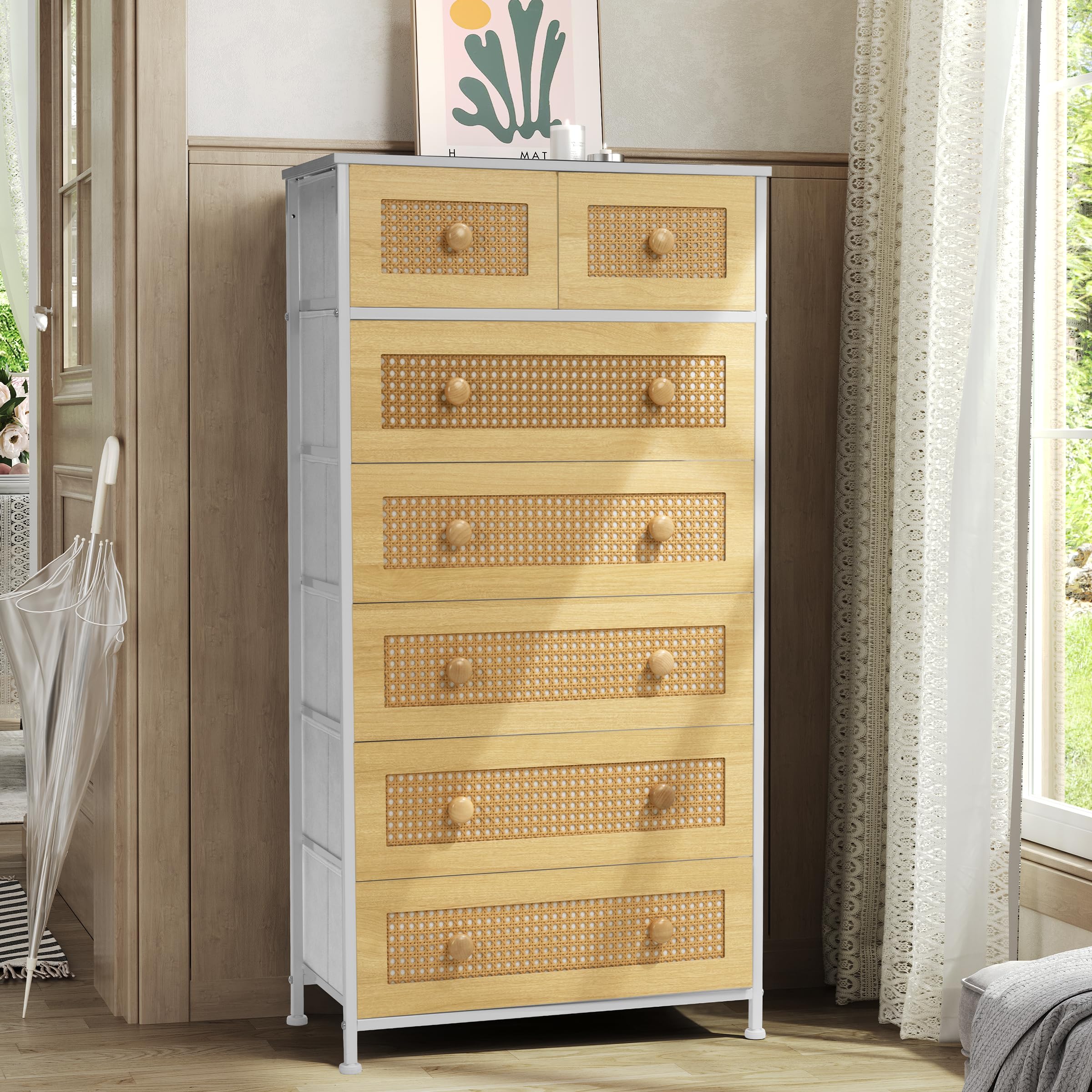 木製ラタンタンス 7段 木製ラタンタンス 7段 【公式通販】