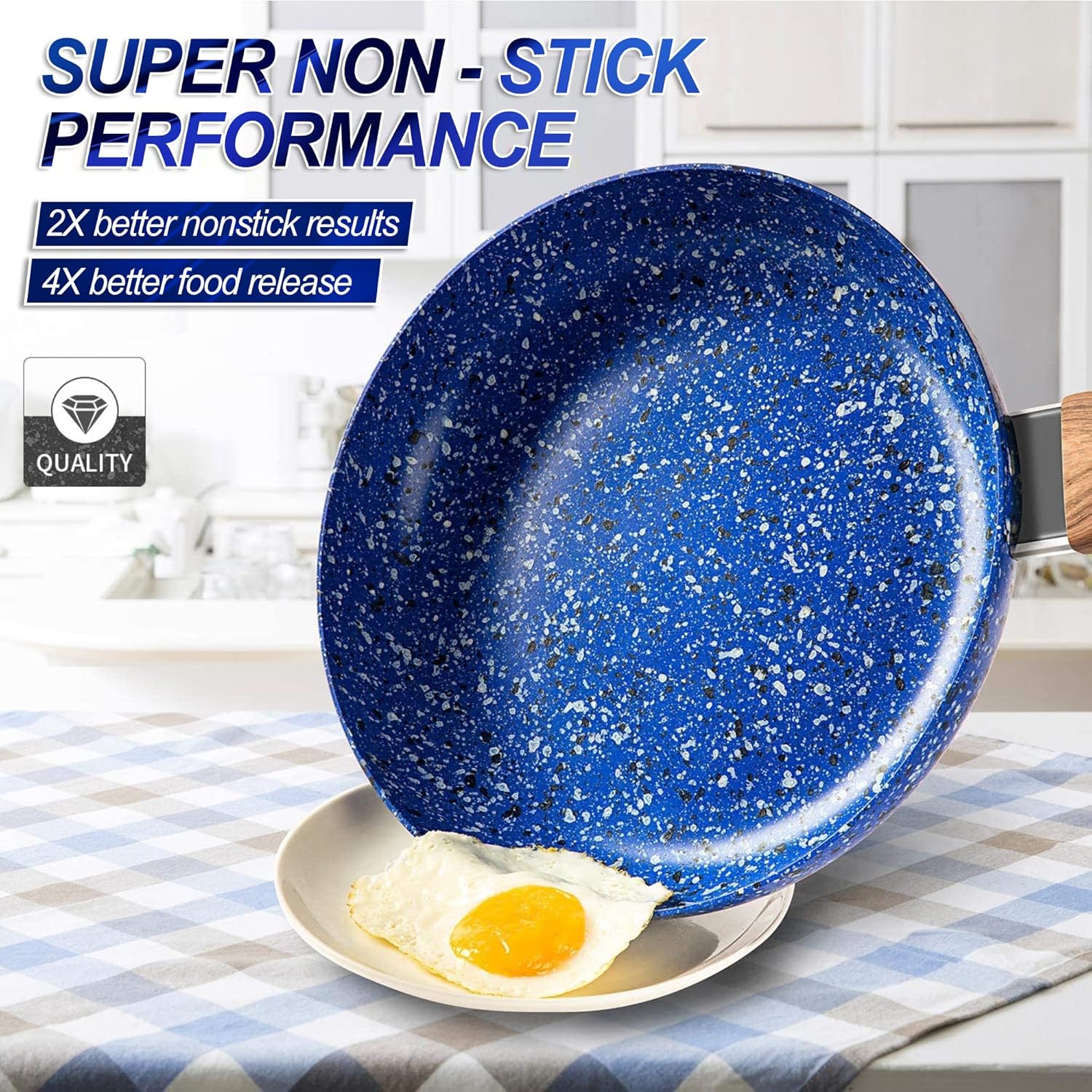 Non-Stick Frying Pan Shows Off Easy Food Release
