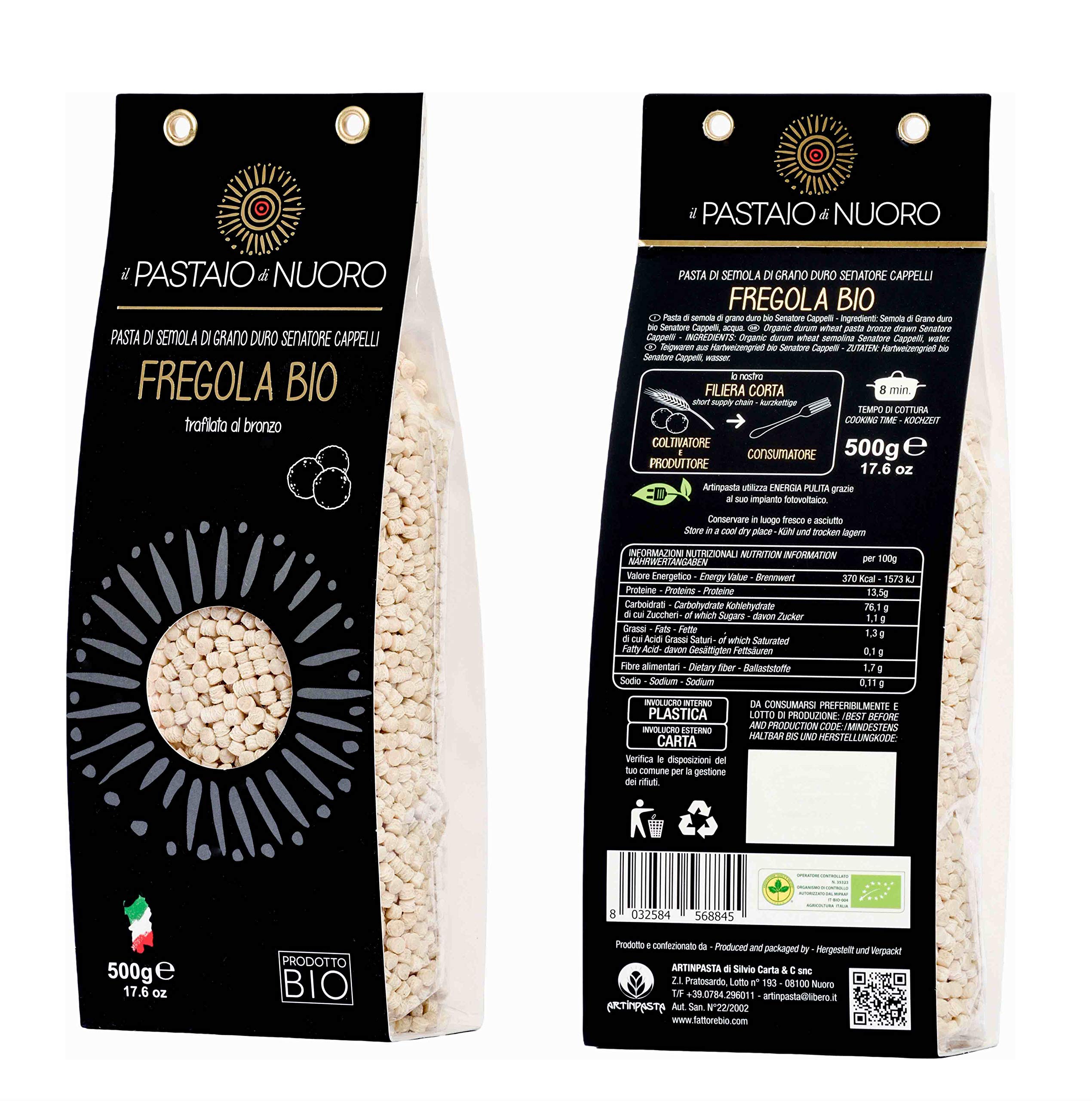 Fregola sarda bio grano Cappelli. 1 sacchetto x 500 gr. Fregula artigianale prodotta da Artinpasta. Nuoro, Sardegna (24)