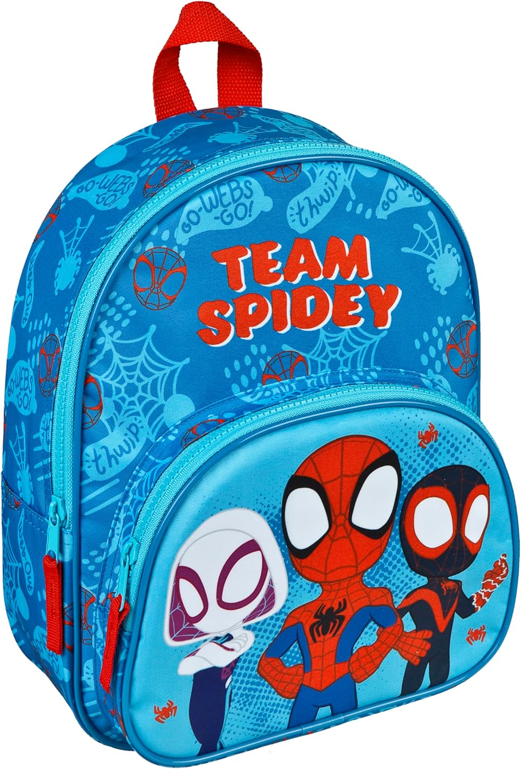 Undercover - Spidey Children's Backpack - with Front Pocket - for Nursery, Leisure and Travel - Durable and Practical - for Children from 4 Years, blue, Einheitsgröße, blue, Einheitsgröße, Blue,