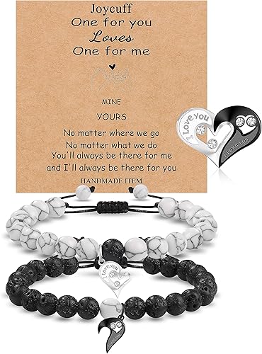 2 pulseras a juego en forma de corazón para parejas, pulseras de amor, regalos para novias, mujeres, hombres, amantes, amigos, aniversario, día de