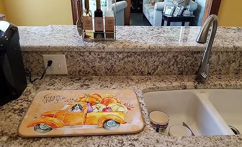 Miniatura 2 de Caroline's Treasures CK2662DDM Tapete de secado de platos Parti Cocker Spaniel, 14 x 21 pulgadas, multicolor