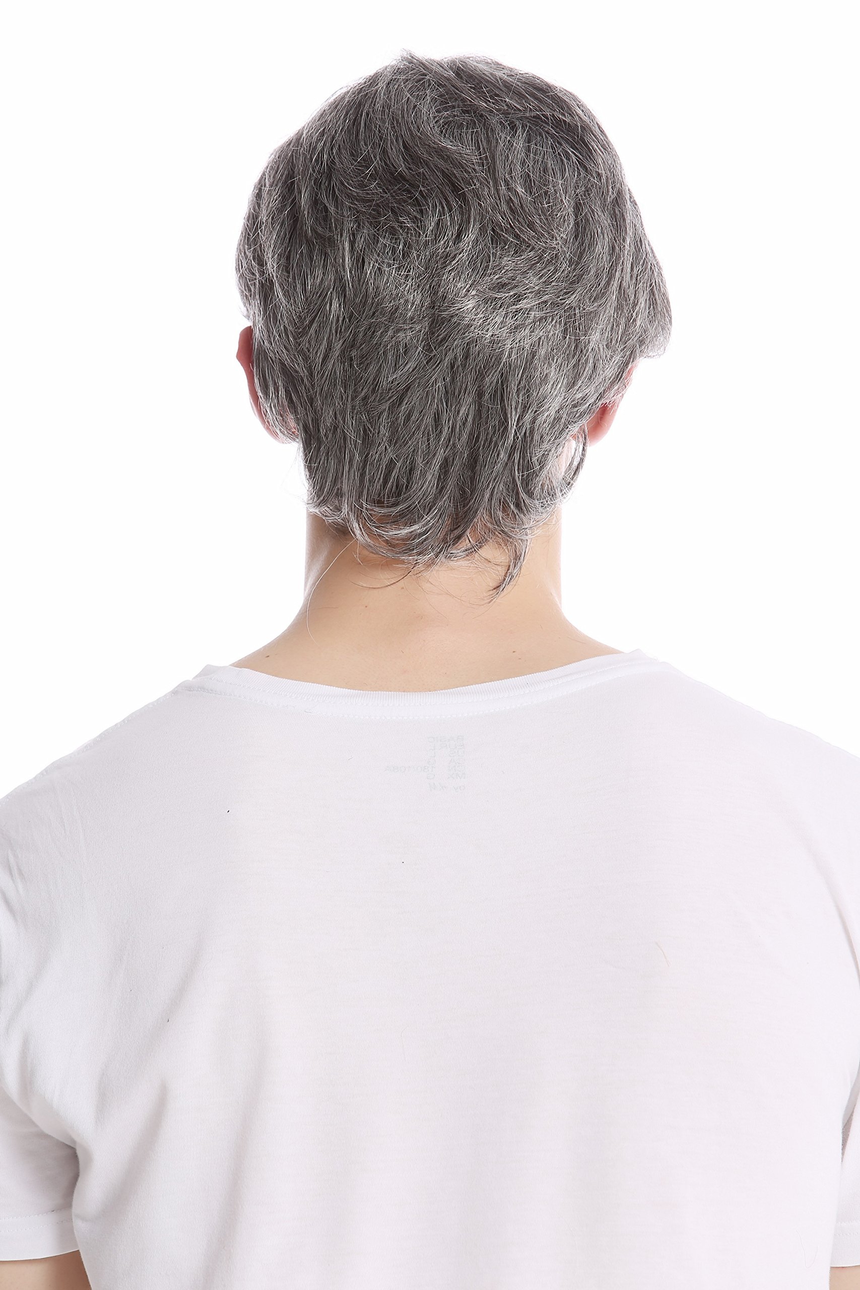 WIG ME UP - GFW355A-44 Men Gents Wig short casual youthful modern look dark grey gray, Dark brown-gray mix (44), Length: approx. 20 cm - Image 3