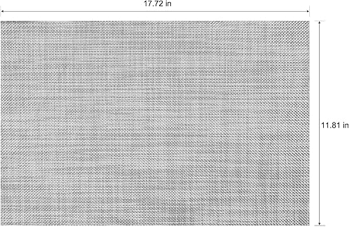 Miniatura 4 de Juego de 6 manteles individuales de vinilo lavables para interiores y exteriores, para mesa de comedor, duraderos, antideslizantes, resistentes al
