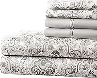 Vista 11 de Spirit Linen home SL EST. 1988 - Juego de sábanas tamaño Queen, ropa de cama de microfibra súper suave, diseño elegante e ideal para todas las Negro