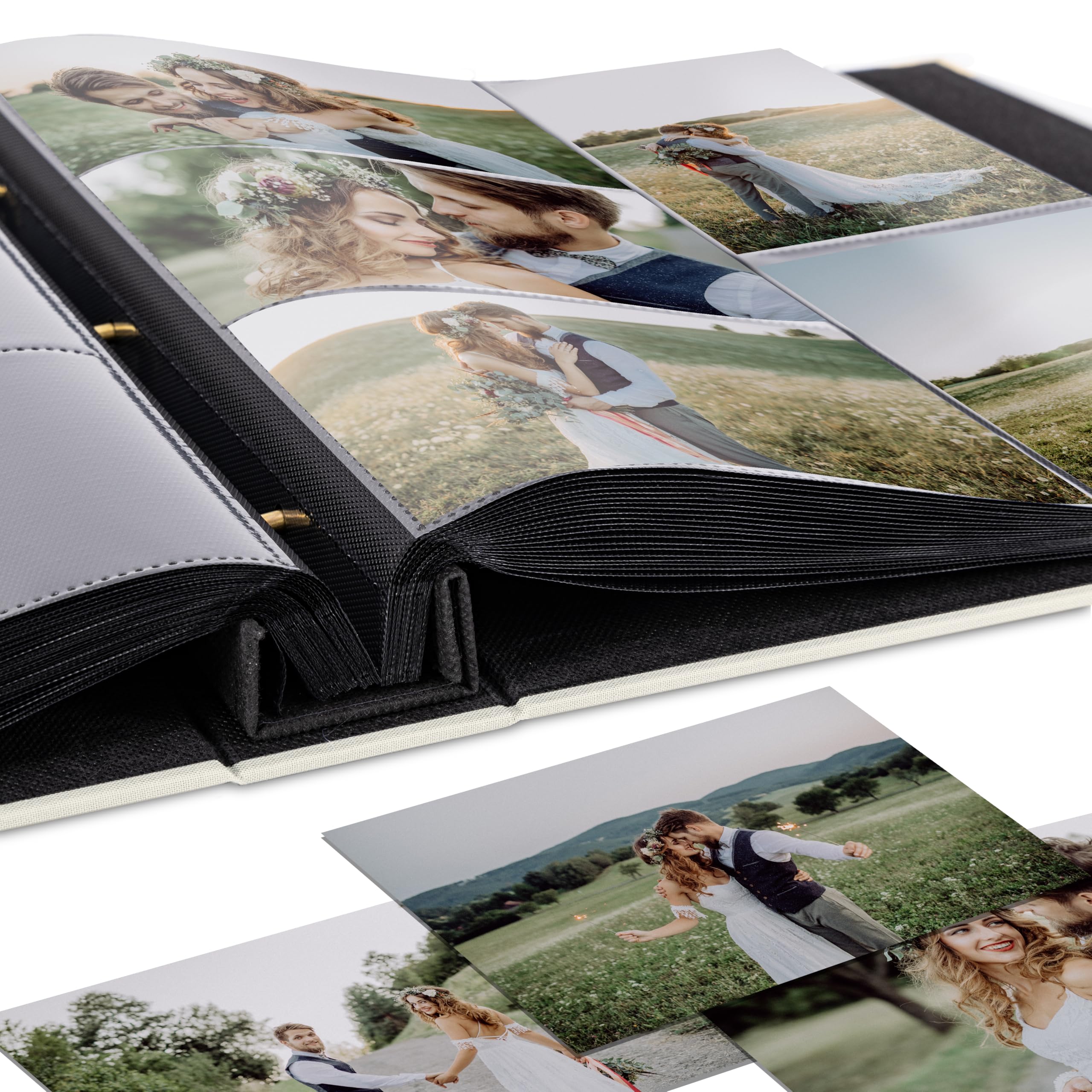 Amazon.com: Beautiful Linen Photo Album For 4x6 Photos - Safely