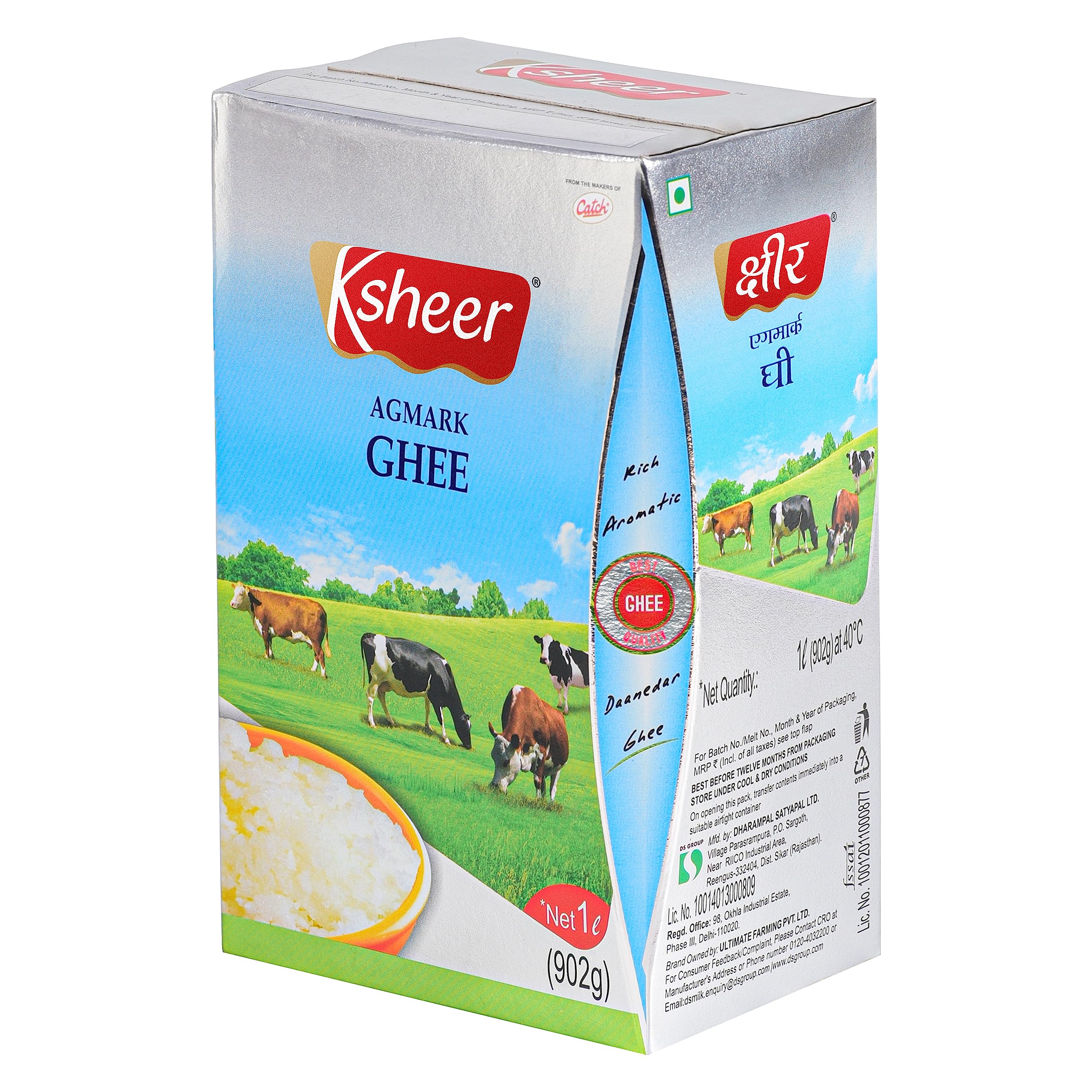 Ksheer by DS Group Desi Ghee Slowly Cooled For A Unique Grainy Texture | 1 Liter (B09KS1226W) Amazon Price History, Amazon Price Tracker