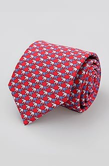 100% Silk Ties for Men Handmade Neckties with Animal Printed Patterns+Gift box