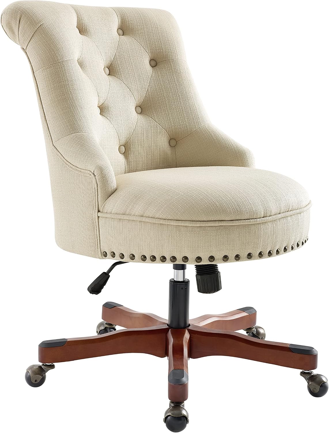 Linon Home Décor Leslie Beige Office Chair
