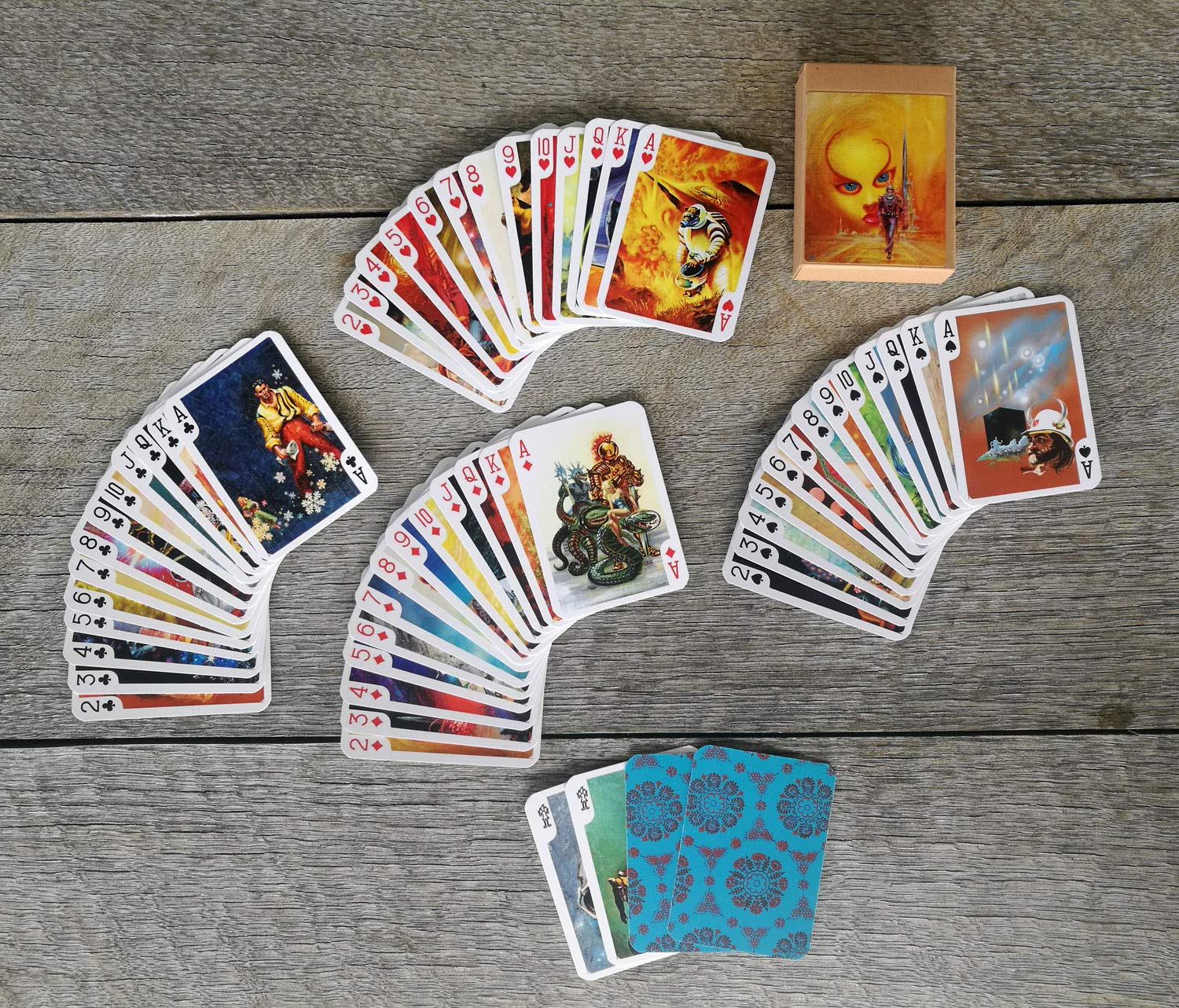 Amazon.com: FLONZGIFT SCI FI Art Playing Cards (Poker Deck 54