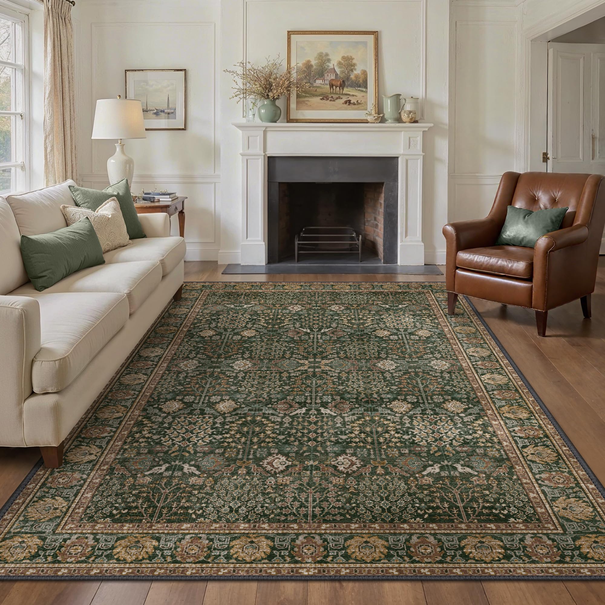Photo 1 of ** STOCK PHOTO FOR REFERENCE ONLY REFER TO PHOTO**
Bavni 12x9 Washable Area Rug - Light Green Rug